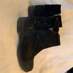 Brown Suede Leather Short Boot